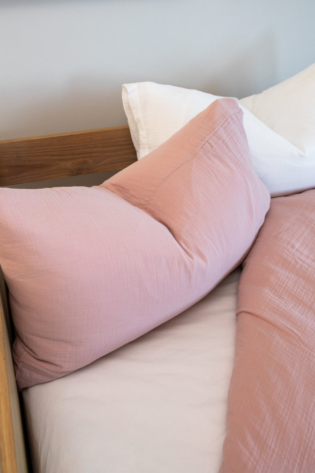 Dusty Pink Muslin Duvet