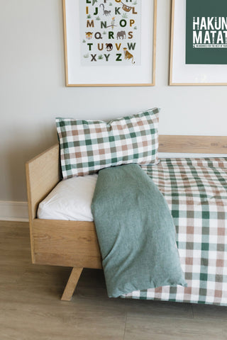 Earthy Check Washed Cotton Duvet