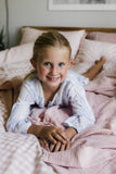 Pink Gingham Washed Cotton Duvet