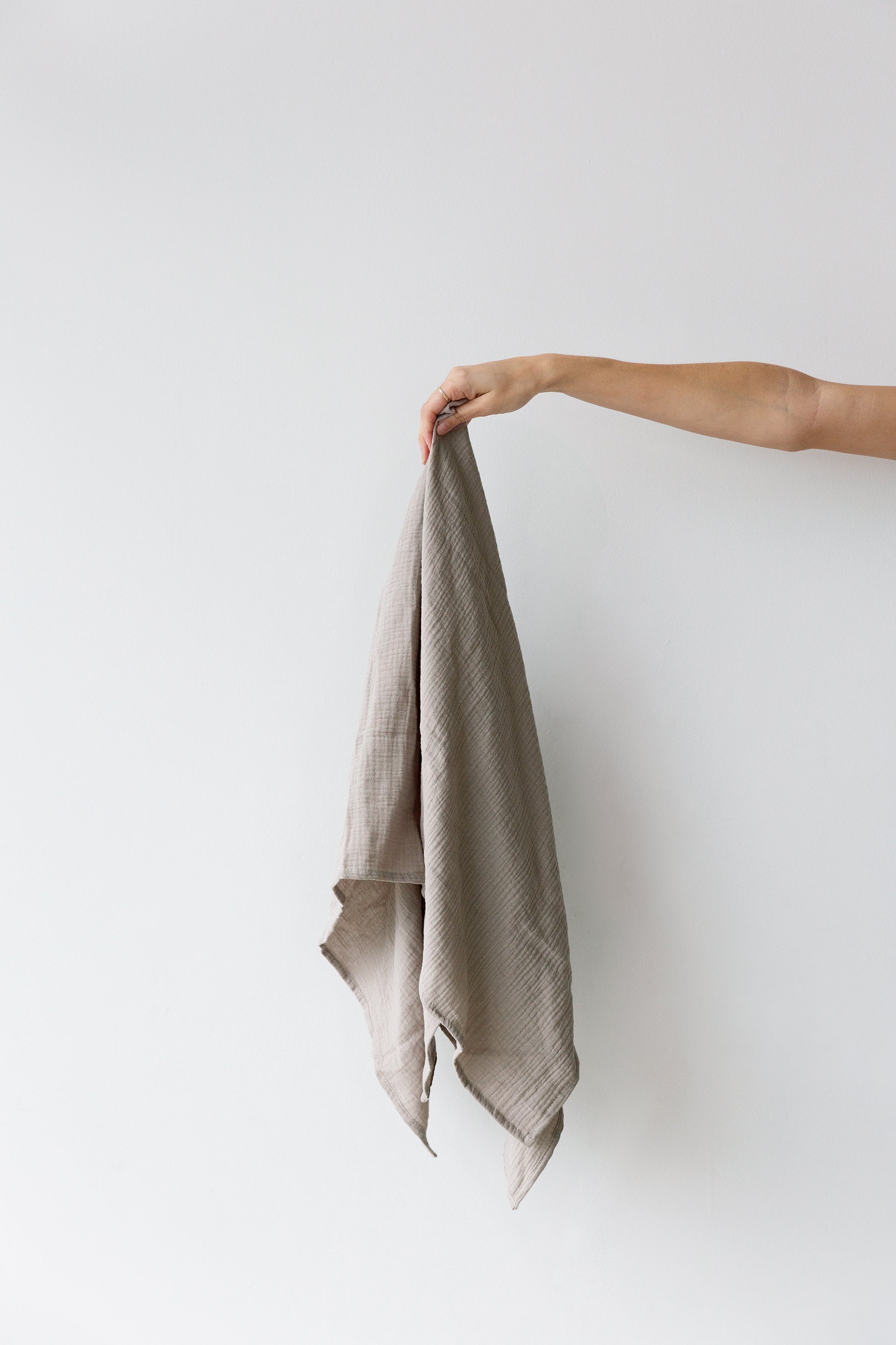 Grey Muslin Swaddle Blanket