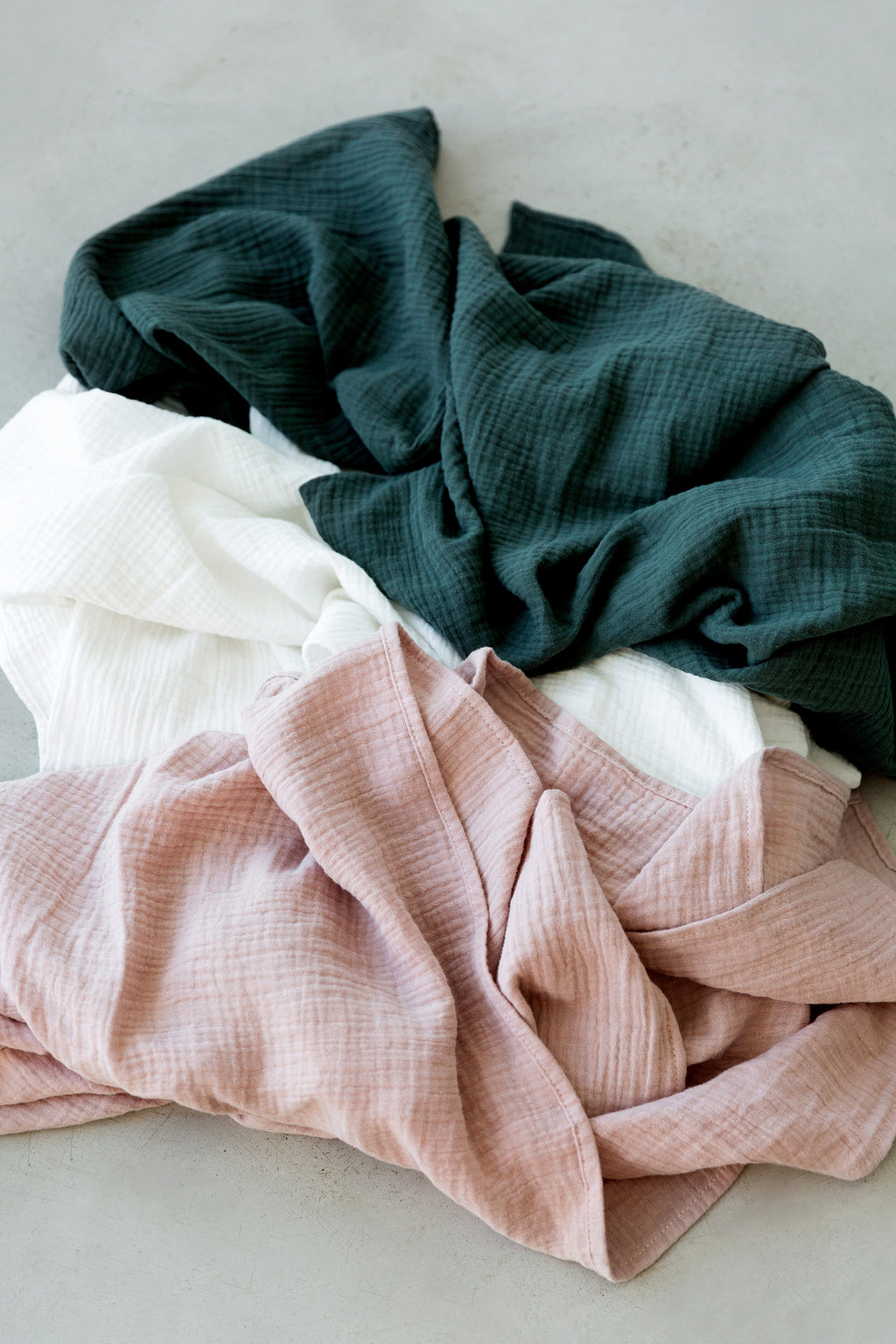 Dusty Pink Muslin Swaddle Blanket