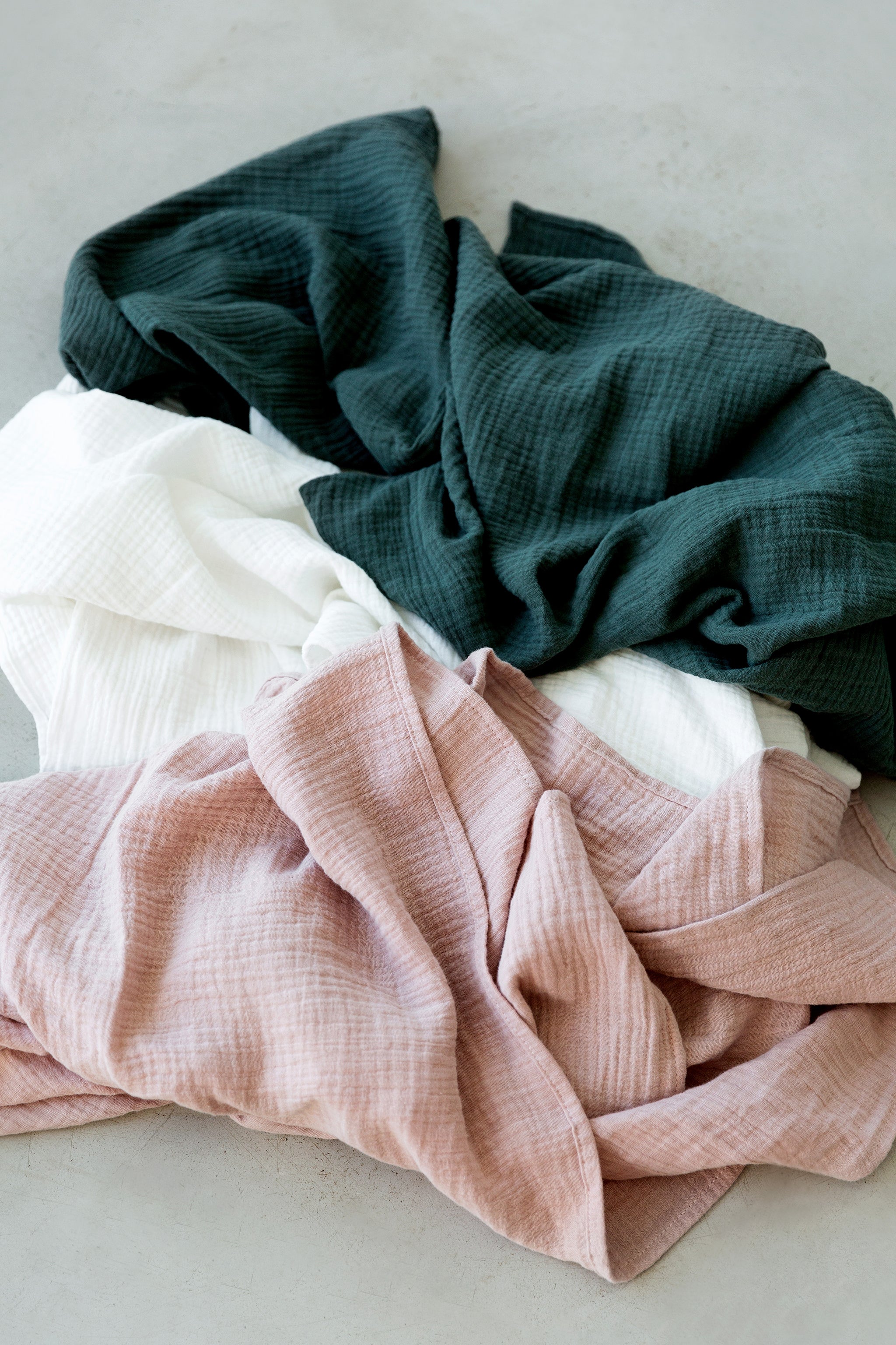 Dusty Pink Muslin Swaddle Blanket