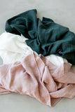 Dusty Pink Muslin Swaddle Blanket