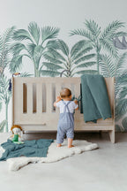 Sea Green Muslin Swaddle Blanket