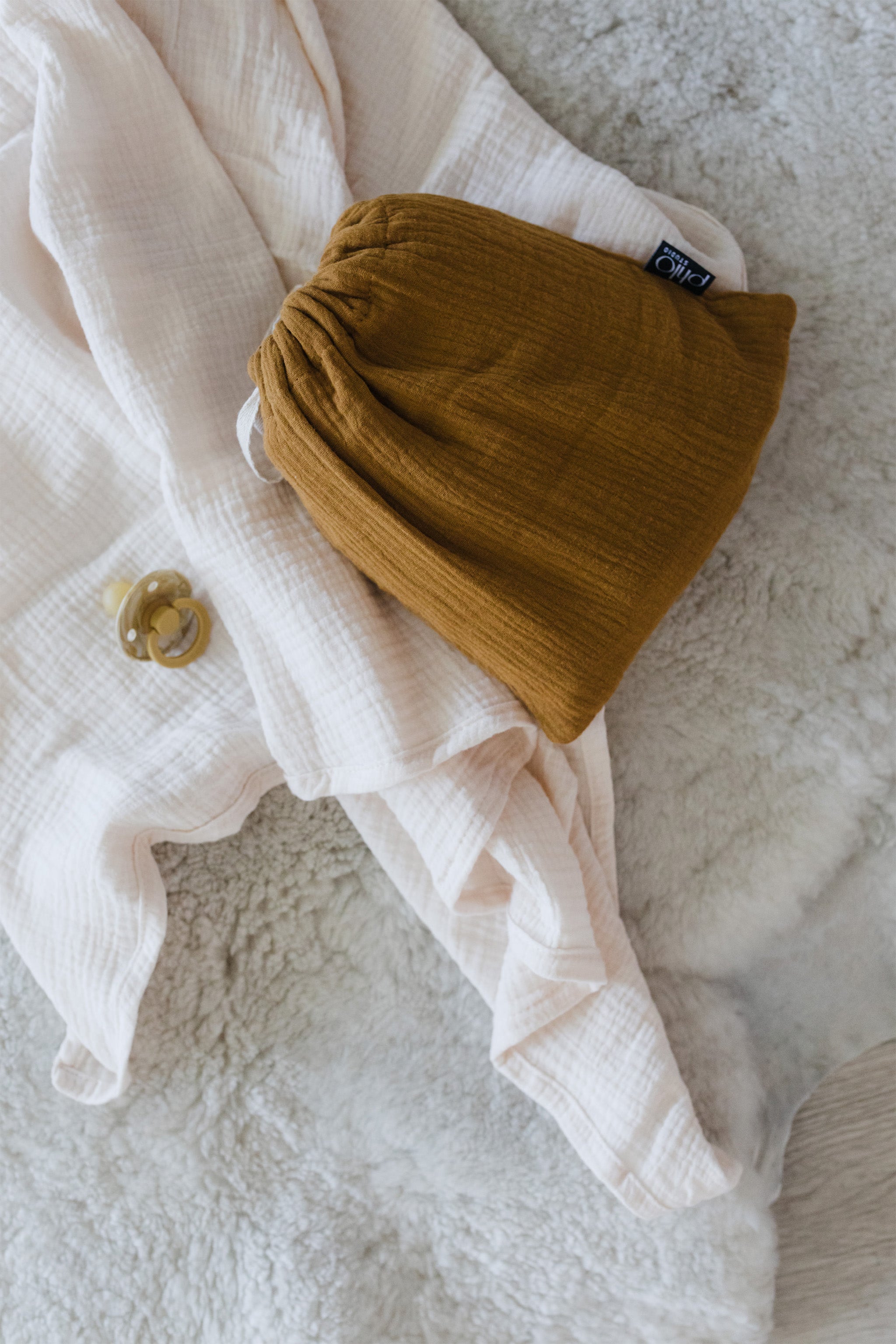Butterscotch Muslin Swaddle Blanket