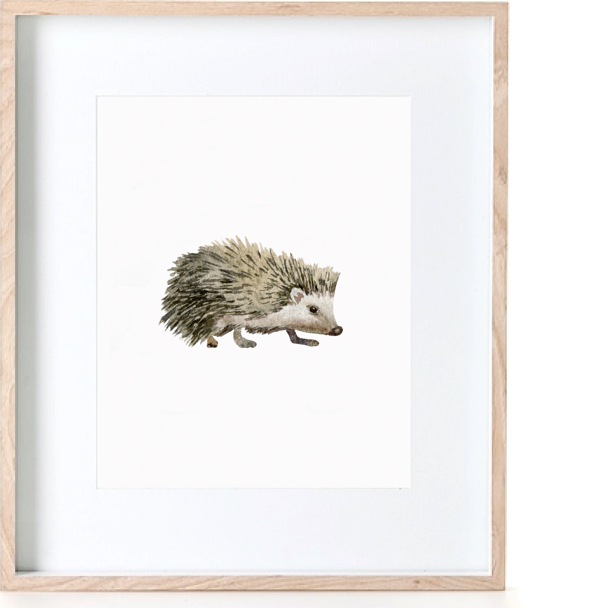 Hedgehog Watercolour Print