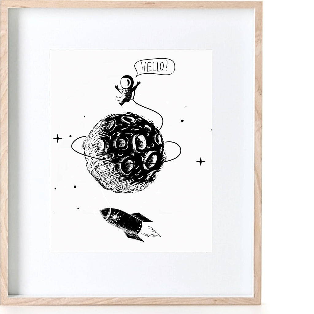 Man On the Moon Print