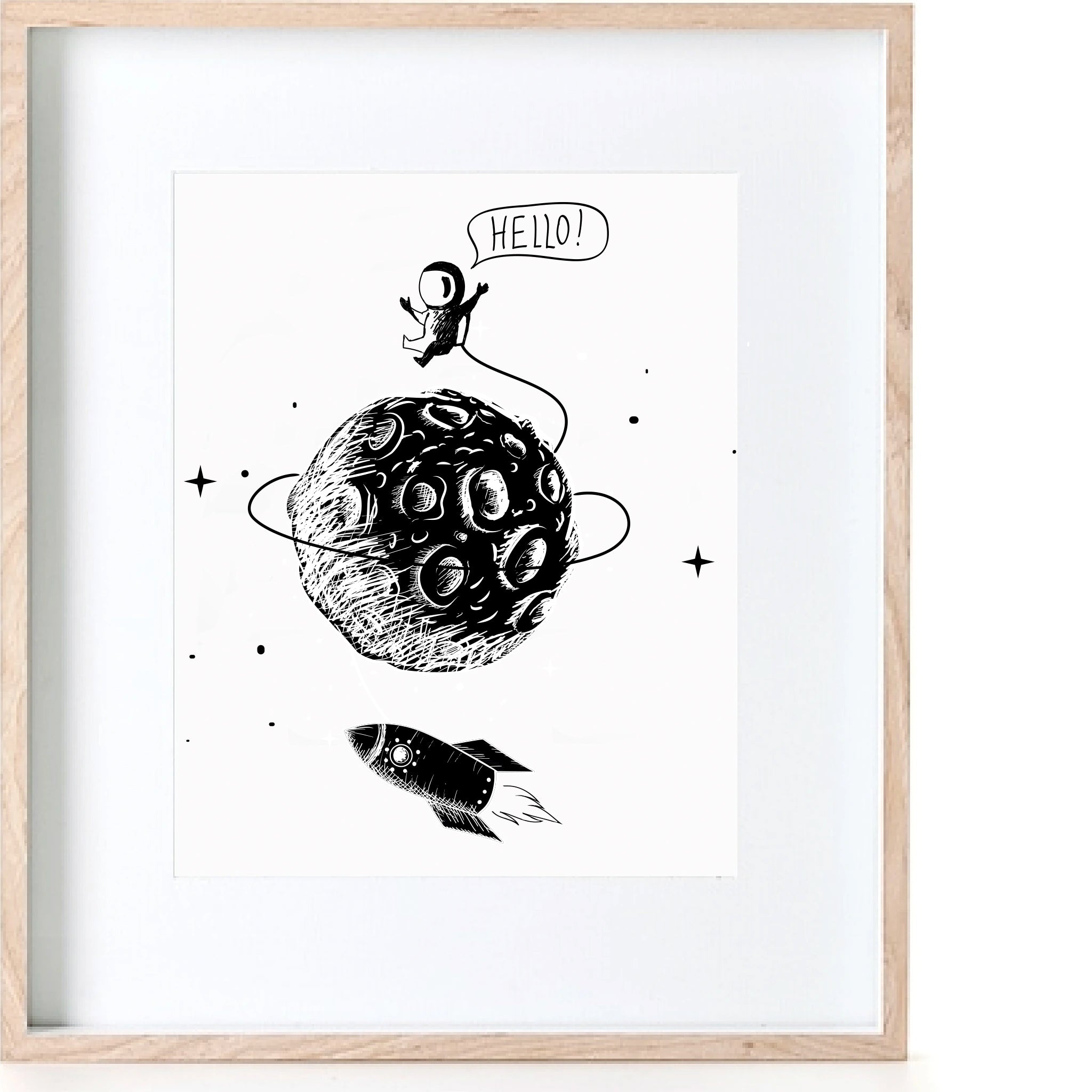 Man On the Moon Print