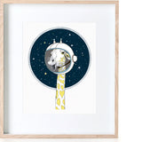Space Giraffe Print