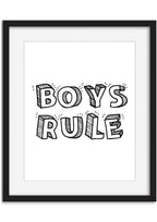 Boys Rule Poster