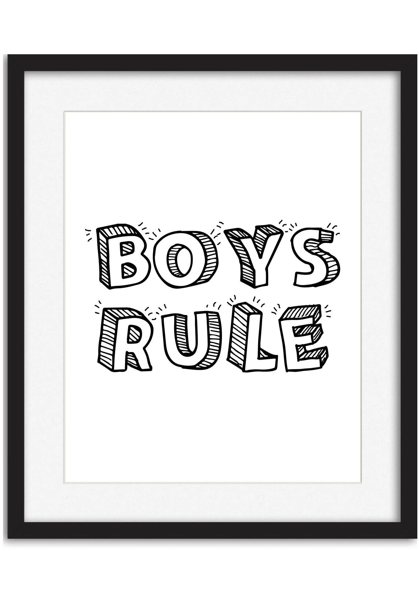 Boys Rule Poster