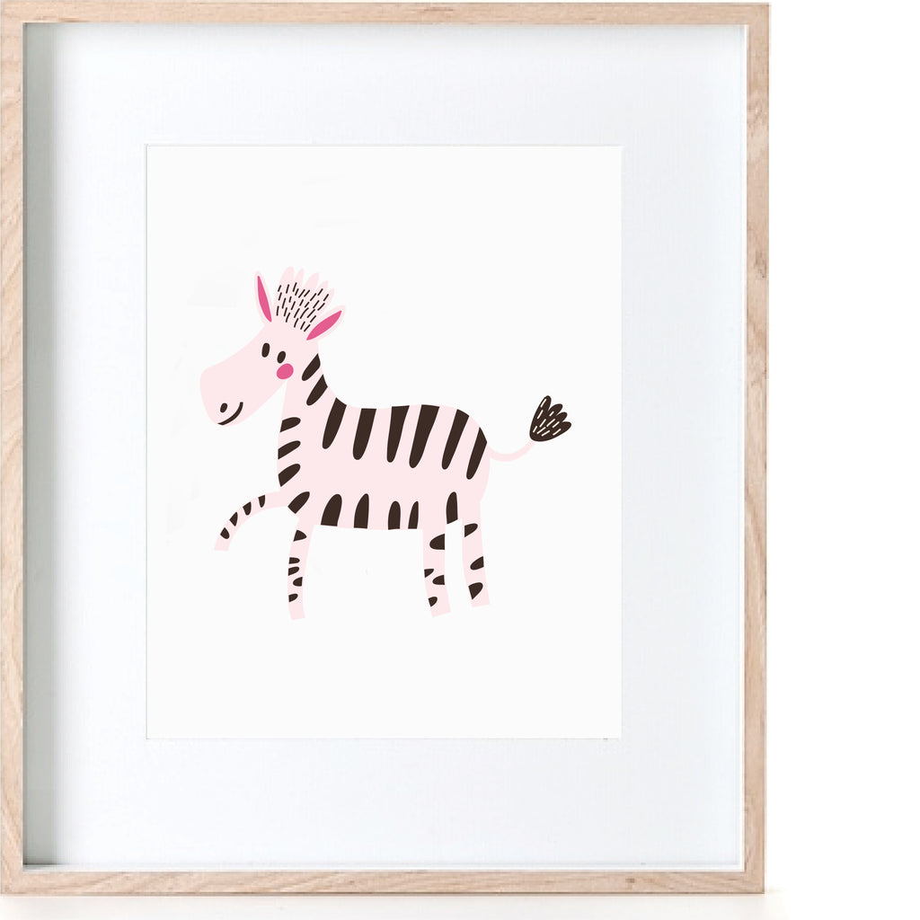 Pink Zebra Print