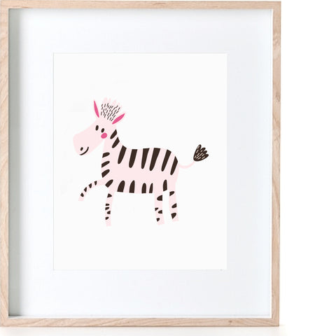 Pink Zebra Print