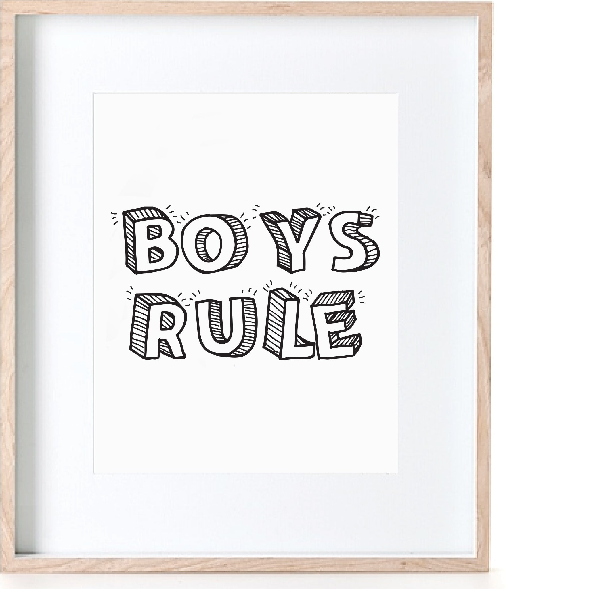 Boys Rule Poster