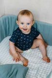 Duck Egg Muslin Cot Bumper Cover