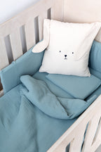 Duck Egg Muslin Cot Duvet